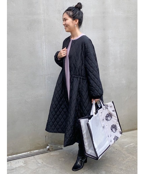 BEARDSLEY（ビアズリー）の「コートの下もさし色で目を惹く　BIGクルーニット（ニット/セーター・レディース・ミント/バイオレット・FREE）」の17枚目の写真