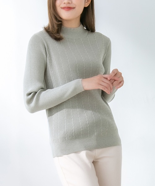 Honeys（ハニーズ）の「ヒアルロン酸ハイネック（ニット/セーター