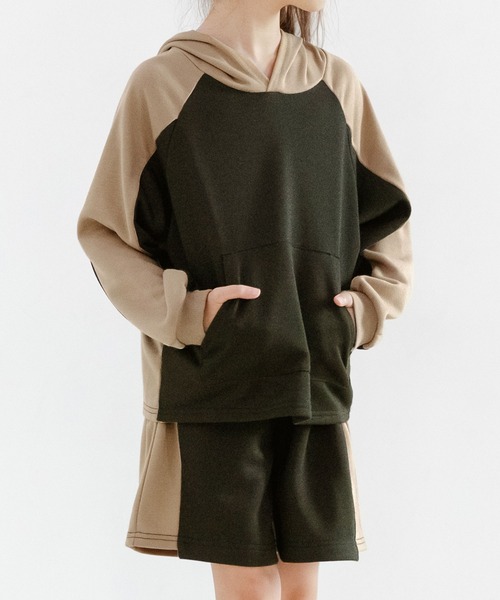 Bee des Bee（ビーデスビー）の「セットアップパーカー（パーカー・キッズ・ブルーグレー/グレー/ブラック・140cm/150cm/100cm/120cm/110cm/130cm）」の2枚目の写真