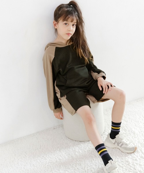 Bee des Bee（ビーデスビー）の「セットアップパーカー（パーカー・キッズ・ブルーグレー/グレー/ブラック・140cm/150cm/100cm/120cm/110cm/130cm）」の4枚目の写真