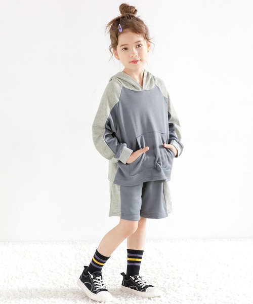 Bee des Bee（ビーデスビー）の「セットアップパーカー（パーカー・キッズ・ブルーグレー/グレー/ブラック・140cm/150cm/100cm/120cm/110cm/130cm）」の13枚目の写真