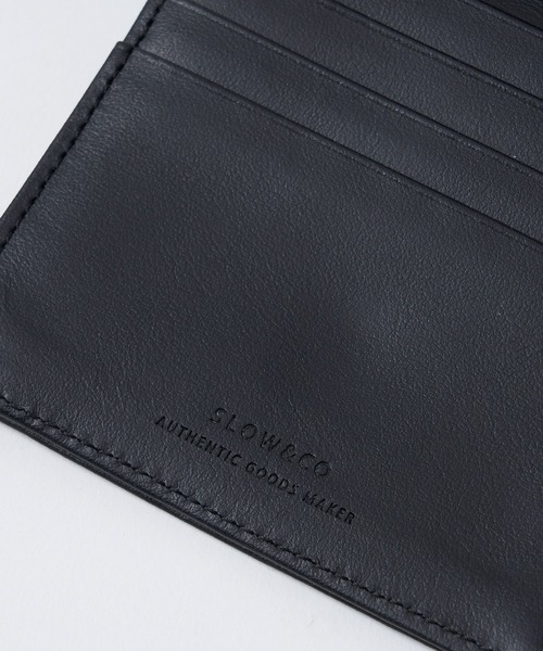 CIAOPANIC(チャオパニック)の「【SLOW/スロウ】Fold In Half Leather Wallet for CIAOPANIC/別注二つ折りレザーウォレット(財布・メンズ・ブラック/キャメル/ベージュ・ONE SIZE)」の9枚目の写真