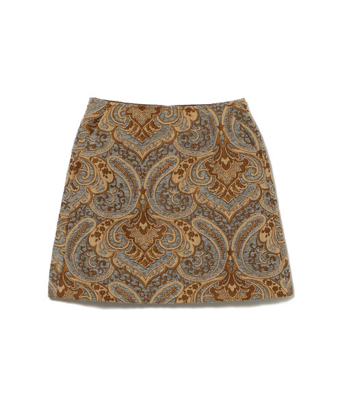 Ray BEAMS(レイビームス)の「Ray BEAMS / ダマスク柄 ジャカード ミニ スカート(スカート・レディース・ベージュ・1/0)」の8枚目の写真