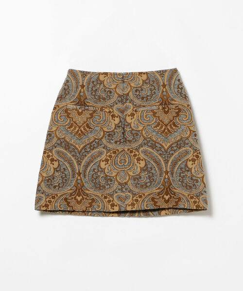 Ray BEAMS(レイビームス)の「Ray BEAMS / ダマスク柄 ジャカード ミニ スカート(スカート・レディース・ベージュ・1/0)」の6枚目の写真