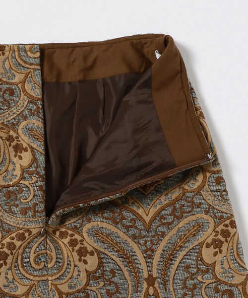 Ray BEAMS(レイビームス)の「Ray BEAMS / ダマスク柄 ジャカード ミニ スカート(スカート・レディース・ベージュ・1/0)」の7枚目の写真