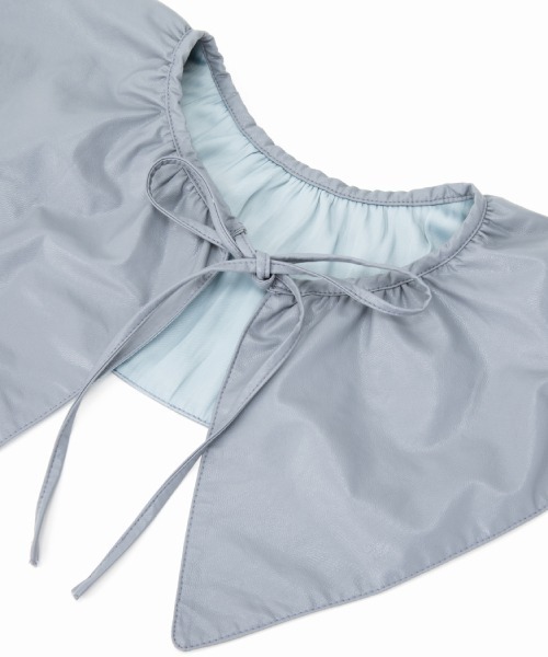 Casselini（キャセリーニ）の「Casselini(キャセリーニ)ギャザーつけ襟（付け襟・レディース・ベージュ/グレー/ブラック/アイボリー・FREE）」の12枚目の写真