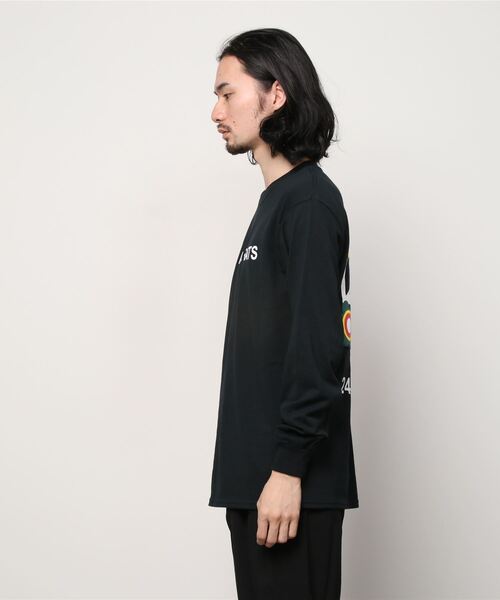24karats（トゥウェンティーフォーカラッツ）の「Cartoon Logo Tee LS（Tシャツ/カットソー・メンズ・ブラック/ホワイト/ベージュ・MEDIUM/SMALL）」の13枚目の写真