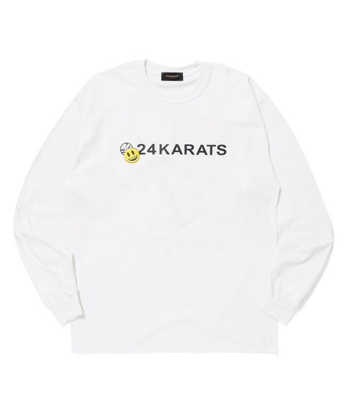 24karats（トゥウェンティーフォーカラッツ）の「Cartoon Logo Tee LS（Tシャツ/カットソー・メンズ・ブラック/ホワイト/ベージュ・MEDIUM/SMALL）」の4枚目の写真