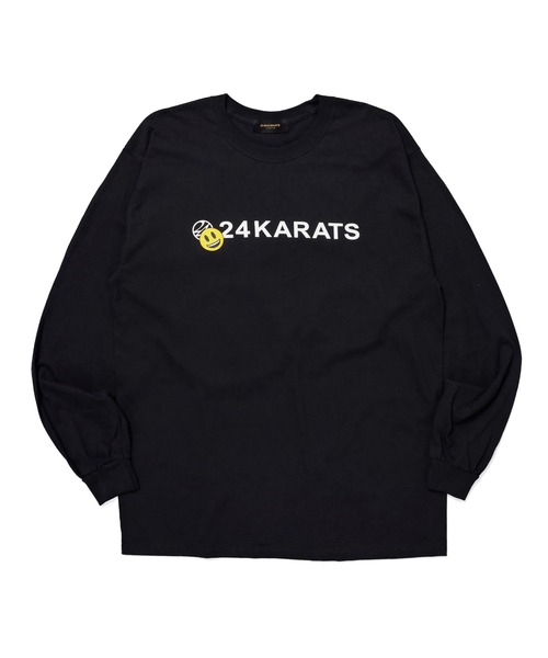 24karats（トゥウェンティーフォーカラッツ）の「Cartoon Logo Tee LS（Tシャツ/カットソー・メンズ・ブラック/ホワイト/ベージュ・MEDIUM/SMALL）」の5枚目の写真