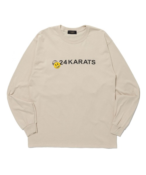 24karats（トゥウェンティーフォーカラッツ）の「Cartoon Logo Tee LS（Tシャツ/カットソー・メンズ・ブラック/ホワイト/ベージュ・MEDIUM/SMALL）」の6枚目の写真