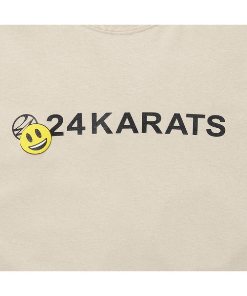 24karats（トゥウェンティーフォーカラッツ）の「Cartoon Logo Tee LS（Tシャツ/カットソー・メンズ・ブラック/ホワイト/ベージュ・MEDIUM/SMALL）」の9枚目の写真