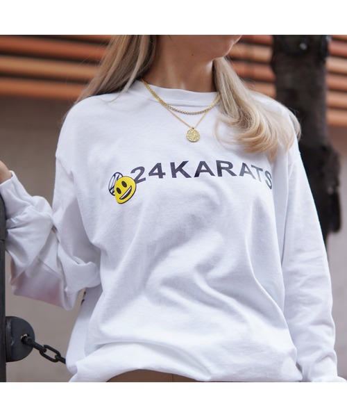 24karats（トゥウェンティーフォーカラッツ）の「Cartoon Logo Tee LS（Tシャツ/カットソー・メンズ・ブラック/ホワイト/ベージュ・MEDIUM/SMALL）」の18枚目の写真