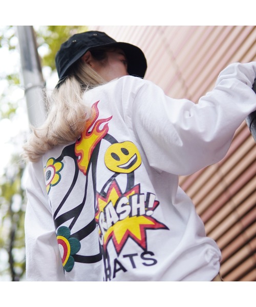 24karats（トゥウェンティーフォーカラッツ）の「Cartoon Logo Tee LS（Tシャツ/カットソー・メンズ・ブラック/ホワイト/ベージュ・MEDIUM/SMALL）」の16枚目の写真