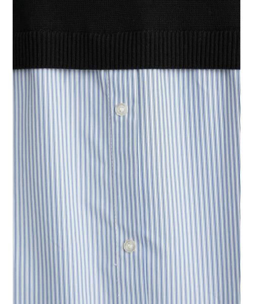 earth music&ecology（アースミュージックアンドエコロジー）の「レイヤード風ニットワンピース ＊（ワンピース・レディース・ブラック/ライトベージュ/ミント・FREE）」の9枚目の写真