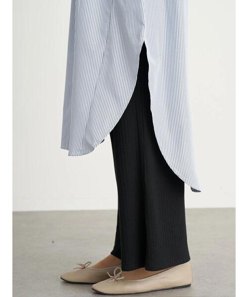 earth music&ecology（アースミュージックアンドエコロジー）の「レイヤード風ニットワンピース ＊（ワンピース・レディース・ブラック/ライトベージュ/ミント・FREE）」の11枚目の写真