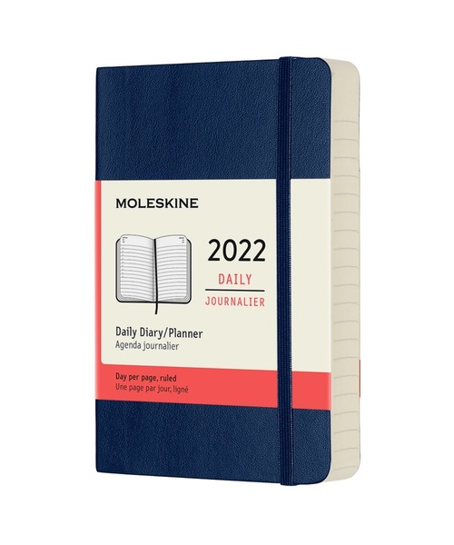 モレスキン 手帳 22年 1月始まり 12ヶ月 デイリーダイアリー ソフトカバー ポケットサイズ
