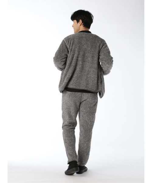 TAKA-Q（タカキュー）の「【WEB限定販売】快適 セットアップ ボアフリース カーディガン（セットアップアイテムございます）（カーディガン/ボレロ・メンズ・カーキ/ネイビー/グレー/ベージュ・X-LARGE/LARGE/MEDIUM）」の11枚目の写真