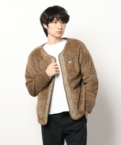 TAKA-Q（タカキュー）の「【WEB限定販売】快適 セットアップ ボアフリース カーディガン（セットアップアイテムございます）（カーディガン/ボレロ・メンズ・カーキ/ネイビー/グレー/ベージュ・X-LARGE/LARGE/MEDIUM）」の13枚目の写真