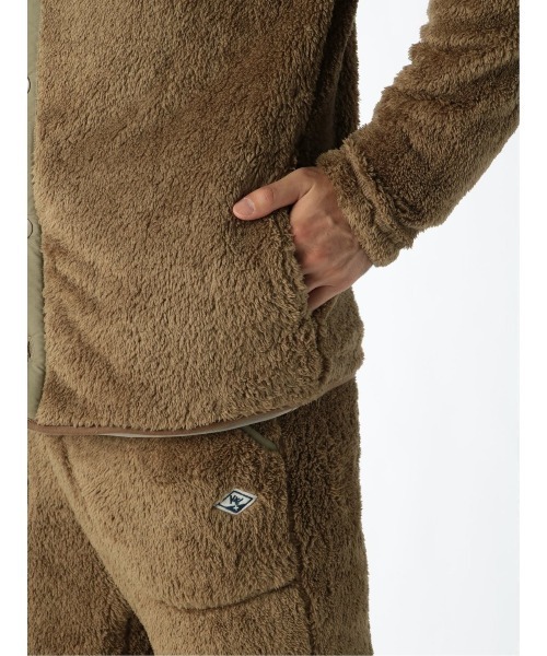 TAKA-Q（タカキュー）の「【WEB限定販売】快適 セットアップ ボアフリース カーディガン（セットアップアイテムございます）（カーディガン/ボレロ・メンズ・カーキ/ネイビー/グレー/ベージュ・X-LARGE/LARGE/MEDIUM）」の15枚目の写真