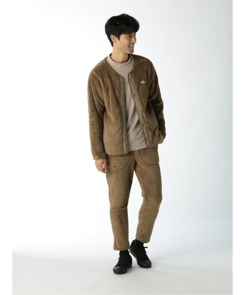 TAKA-Q（タカキュー）の「【WEB限定販売】快適 セットアップ ボアフリース カーディガン（セットアップアイテムございます）（カーディガン/ボレロ・メンズ・カーキ/ネイビー/グレー/ベージュ・X-LARGE/LARGE/MEDIUM）」の18枚目の写真