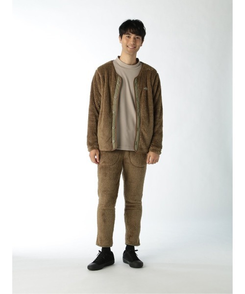 TAKA-Q（タカキュー）の「【WEB限定販売】快適 セットアップ ボアフリース カーディガン（セットアップアイテムございます）（カーディガン/ボレロ・メンズ・カーキ/ネイビー/グレー/ベージュ・X-LARGE/LARGE/MEDIUM）」の20枚目の写真
