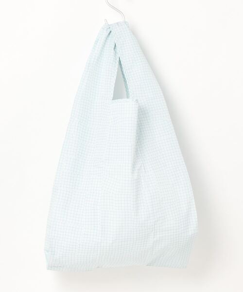 392 plusm(サンキューニプリュスエム)の「Square Bag BIG - check - 731715(エコバッグ/サブバッグ・レディース・ベージュ/オフホワイト/イエロー/グリーン・ONE SIZE)」の2枚目の写真
