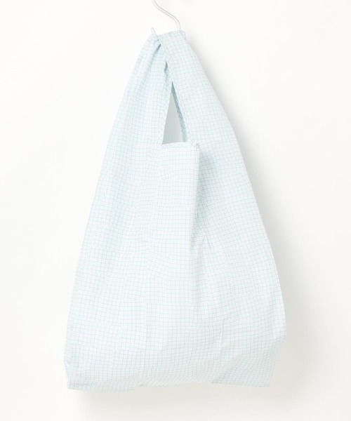 392 plusm(サンキューニプリュスエム)の「Square Bag BIG - check - 731715(エコバッグ/サブバッグ・レディース・ベージュ/オフホワイト/イエロー/グリーン・ONE SIZE)」の14枚目の写真