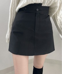 BEIDELLI | [BELLIDE MADE] アンバランスボタンミニスカート(スカート)