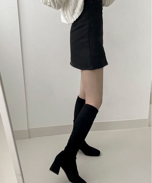 BEIDELLI（ベイデリー）の「[BELLIDE MADE] アンバランスボタンミニスカート（スカート・レディース・ブラック/ブラウン・SMALL/MEDIUM）」の12枚目の写真