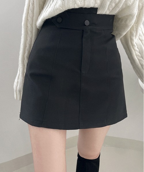 BEIDELLI（ベイデリー）の「[BELLIDE MADE] アンバランスボタンミニスカート（スカート・レディース・ブラック/ブラウン・SMALL/MEDIUM）」の11枚目の写真