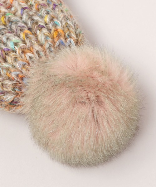 CA4LA(カシラ)の「GRADATION(ニットキャップ/ビーニー・レディース・ネイビー/ベージュ/イエロー・ONESIZE)」の4枚目の写真