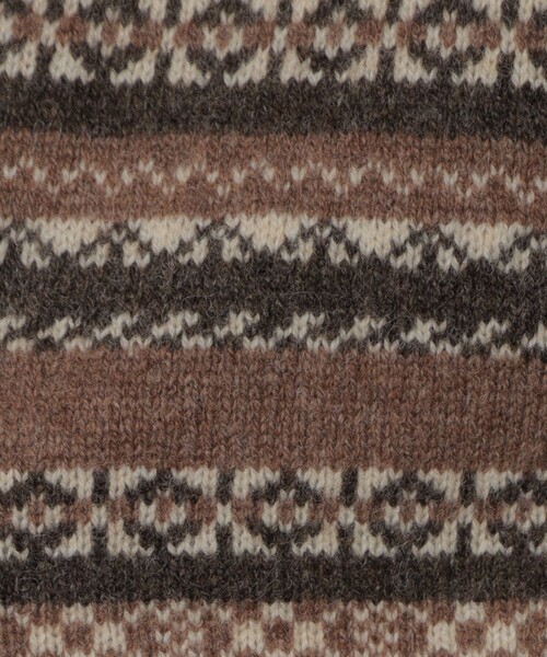 MACKINTOSH LONDON（マッキントッシュ ロンドン）の「5ゲージフェアアイル柄クルーネックニット（ニット/セーター・メンズ・チャコールグレー/ベージュ系その他4・M/L/LL）」の12枚目の写真