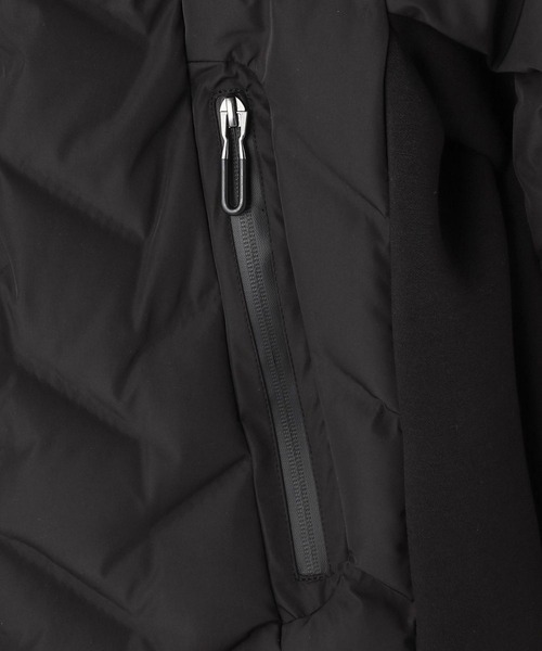 NICOLE white（ニコルホワイト）の「異素材使いショートダウンジャケット（ダウンジャケット/コート・レディース・ライトグレー/ブラック/カーキ・MEDIUM/LARGE）」の12枚目の写真