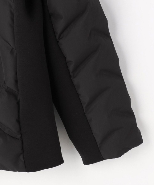 NICOLE white（ニコルホワイト）の「異素材使いショートダウンジャケット（ダウンジャケット/コート・レディース・ライトグレー/ブラック/カーキ・MEDIUM/LARGE）」の13枚目の写真