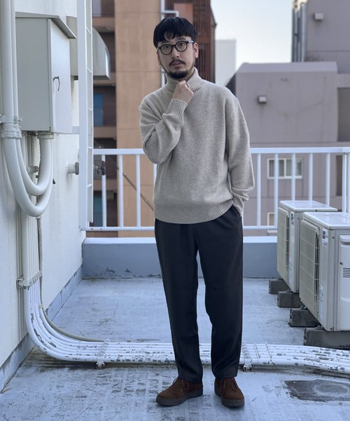 URBAN RESEARCH（アーバンリサーチ）の「ヤクウールタートルネックニット（ニット/セーター・メンズ・ネイビー/ホワイト系その他/グレー系その他/グリーン系その他・MEDIUM/LARGE）」の16枚目の写真