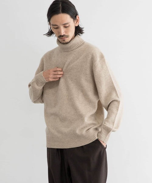 URBAN RESEARCH（アーバンリサーチ）の「ヤクウールタートルネックニット（ニット/セーター・メンズ・ネイビー/ホワイト系その他/グレー系その他/グリーン系その他・MEDIUM/LARGE）」の13枚目の写真