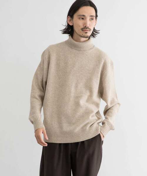 URBAN RESEARCH（アーバンリサーチ）の「ヤクウールタートルネックニット（ニット/セーター・メンズ・ネイビー/ホワイト系その他/グレー系その他/グリーン系その他・MEDIUM/LARGE）」の5枚目の写真
