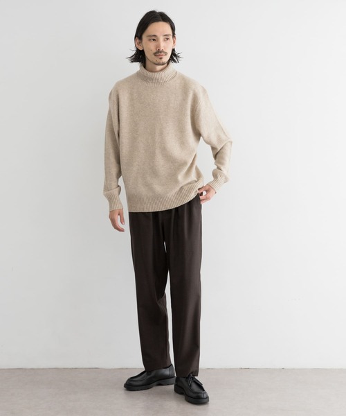 URBAN RESEARCH（アーバンリサーチ）の「ヤクウールタートルネックニット（ニット/セーター・メンズ・ネイビー/ホワイト系その他/グレー系その他/グリーン系その他・MEDIUM/LARGE）」の8枚目の写真