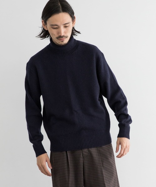 URBAN RESEARCH（アーバンリサーチ）の「ヤクウールタートルネックニット（ニット/セーター・メンズ・ネイビー/ホワイト系その他/グレー系その他/グリーン系その他・MEDIUM/LARGE）」の6枚目の写真