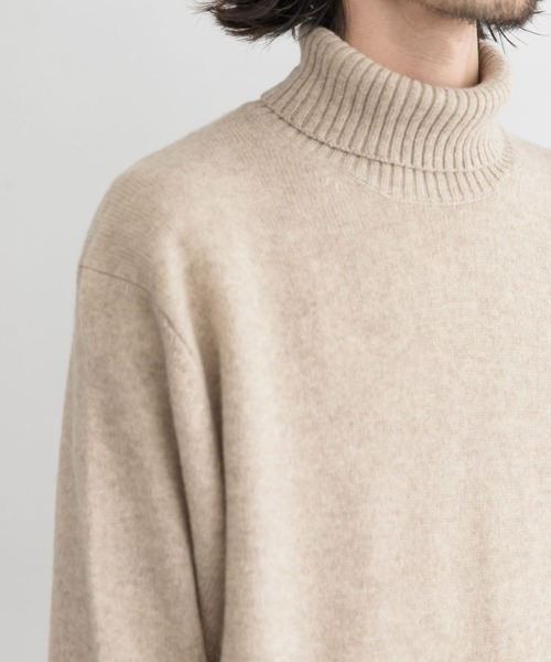 URBAN RESEARCH（アーバンリサーチ）の「ヤクウールタートルネックニット（ニット/セーター・メンズ・ネイビー/ホワイト系その他/グレー系その他/グリーン系その他・MEDIUM/LARGE）」の12枚目の写真