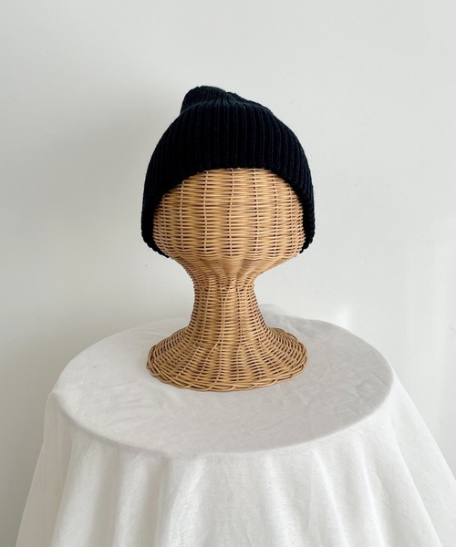 CANAL JEAN（キャナルジーン）の「El mar(エルマール) カラーリブニットcap（ニットキャップ/ビーニー・レディース・ブラック/イエロー/オレンジ/グリーン/レッド系その他・ONE SIZE）」の9枚目の写真