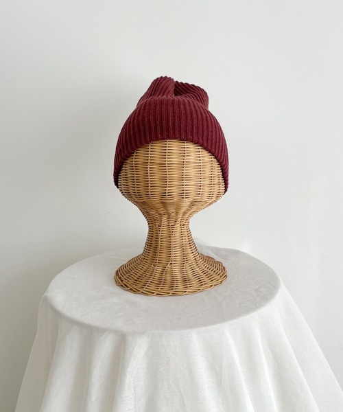 CANAL JEAN（キャナルジーン）の「El mar(エルマール) カラーリブニットcap（ニットキャップ/ビーニー・レディース・ブラック/イエロー/オレンジ/グリーン/レッド系その他・ONE SIZE）」の15枚目の写真