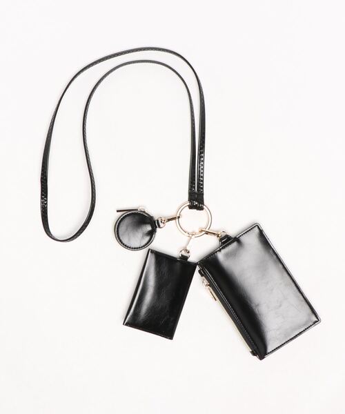 N.（N. Natural Beauty Basic）（エヌエヌナチュラルビューティーベーシック）の「【追加生産】多機能スマホショルダーバッグ（トートバッグ・レディース・ブラック/オレンジ・ﾌﾘ-）」の8枚目の写真