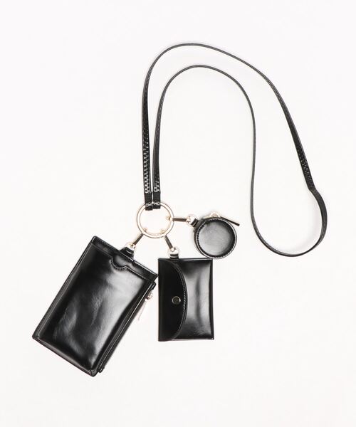 N.（N. Natural Beauty Basic）（エヌエヌナチュラルビューティーベーシック）の「【追加生産】多機能スマホショルダーバッグ（トートバッグ・レディース・ブラック/オレンジ・ﾌﾘ-）」の13枚目の写真