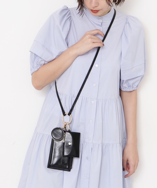 N.（N. Natural Beauty Basic）（エヌエヌナチュラルビューティーベーシック）の「【追加生産】多機能スマホショルダーバッグ（トートバッグ・レディース・ブラック/オレンジ・ﾌﾘ-）」の3枚目の写真