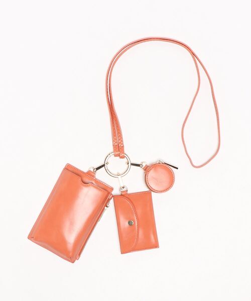 N.（N. Natural Beauty Basic）（エヌエヌナチュラルビューティーベーシック）の「【追加生産】多機能スマホショルダーバッグ（トートバッグ・レディース・ブラック/オレンジ・ﾌﾘ-）」の14枚目の写真