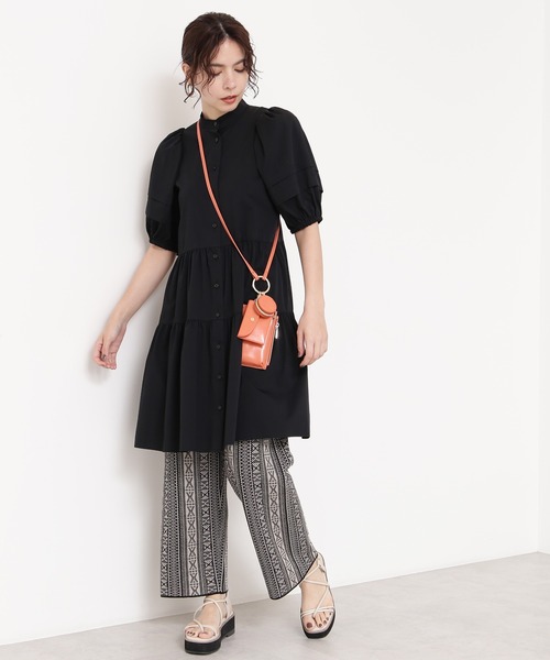 N.（N. Natural Beauty Basic）（エヌエヌナチュラルビューティーベーシック）の「【追加生産】多機能スマホショルダーバッグ（トートバッグ・レディース・ブラック/オレンジ・ﾌﾘ-）」の7枚目の写真