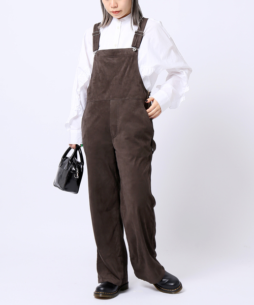 JOINT WORKS(ジョイントワークス)の「J-フェイクスエードサロペット(サロペット/オーバーオール・レディース・ブルー/チャコールグレー・FREE)」の6枚目の写真