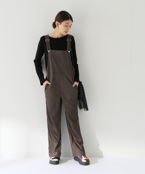 JOINT WORKS(ジョイントワークス)の「J-フェイクスエードサロペット(サロペット/オーバーオール・レディース・ブルー/チャコールグレー・FREE)」の8枚目の写真