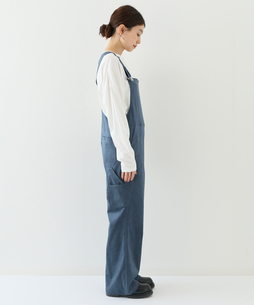 JOINT WORKS(ジョイントワークス)の「J-フェイクスエードサロペット(サロペット/オーバーオール・レディース・ブルー/チャコールグレー・FREE)」の18枚目の写真